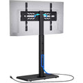 Greenstell TV Stand with Power Outlet, Universal Floor TV Stand for 32-75 inch TVs, Height Adjustable, Swivel Tall TV Mount Stand with Wood Base
