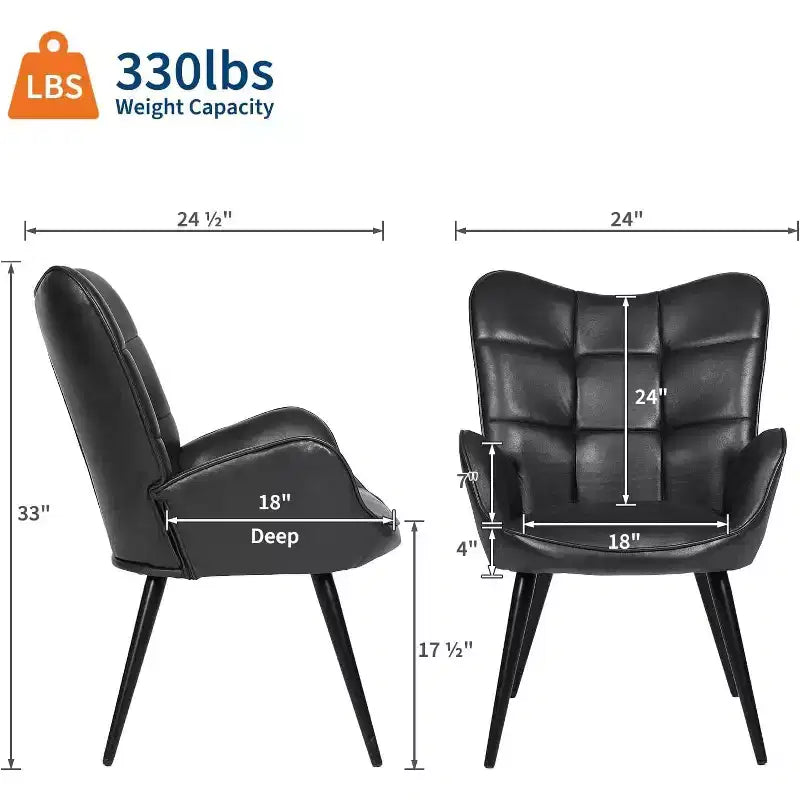 Sedie da pranzo imbottite con schienale alto, robuste gambe in metallo, capacità di carico di 150 kg, perfette per cucina e camera da letto