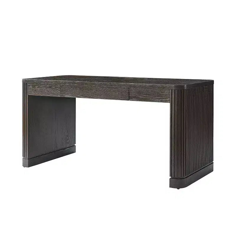 Araoz Modern Desk with Built-in Power Outlets|HULALA HOME