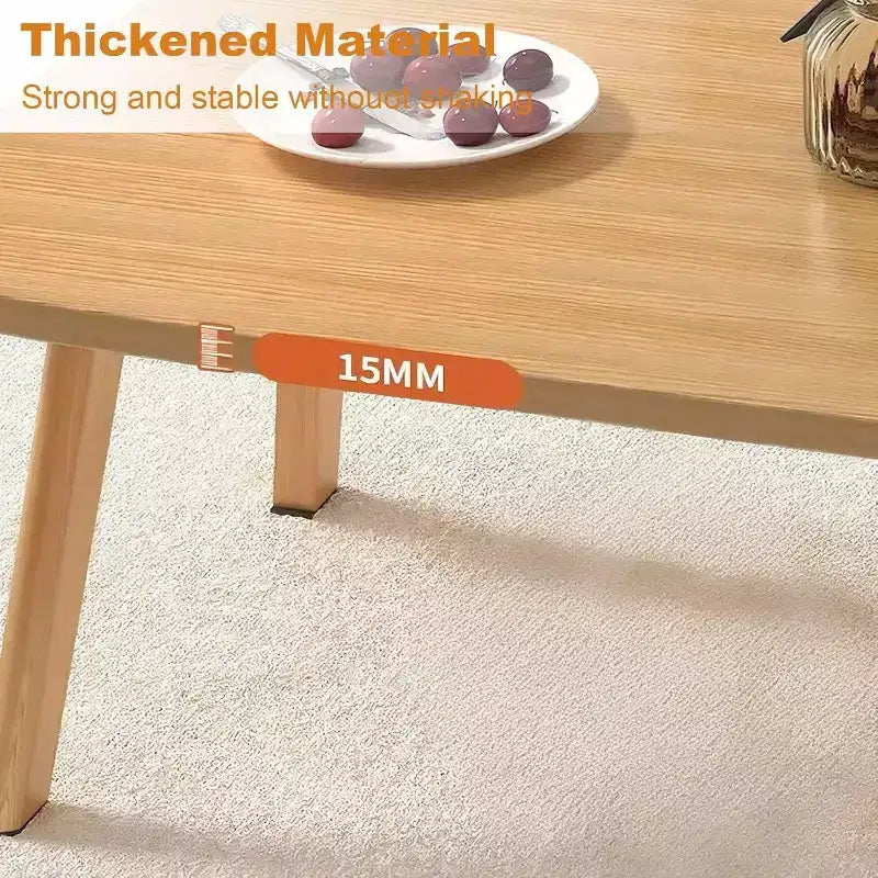 Tavolino Pieghevole in Legno, 100x50 cm, Tavolo Pieghevole per Laptop e Studio per Piccoli Spazi, Scrivania Bassa per Camera da Letto, Ufficio, Appartamento, Dormitorio