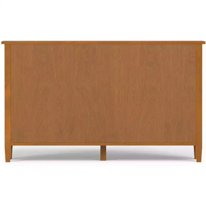 Norfolk MOBILE CONTENITORE A 8 CUBI largo 145 cm in LEGNO MASSELLO, in stile Transizionale, Marrone Dorato Chiaro