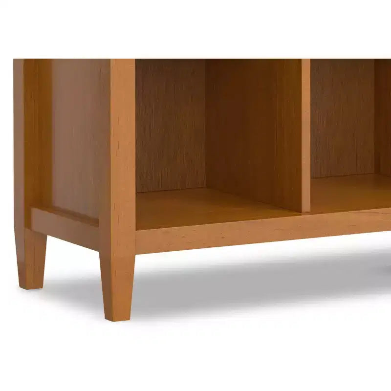 Norfolk MOBILE CONTENITORE A 8 CUBI largo 145 cm in LEGNO MASSELLO, in stile Transizionale, Marrone Dorato Chiaro