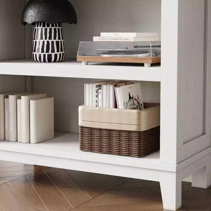 Libreria a 5 ripiani - Scaffale stretto alto 180 cm con ripiani regolabili e gambe in legno, per soggiorno, ufficio, camera da letto