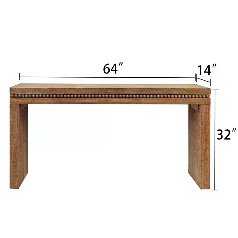Consolle moderna, Tavolo elegante da ingresso con bordo decorativo perlato, Tavolo da corridoio per soggiorno, Ingresso