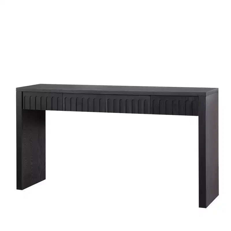 Consolle moderna, Tavolo elegante da ingresso con bordo decorativo perlato, Tavolo da corridoio per soggiorno, Ingresso