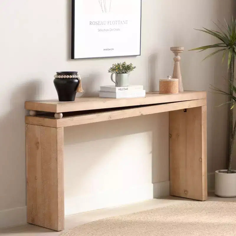 Consolle moderna, Tavolo elegante da ingresso con bordo decorativo perlato, Tavolo da corridoio per soggiorno, Ingresso
