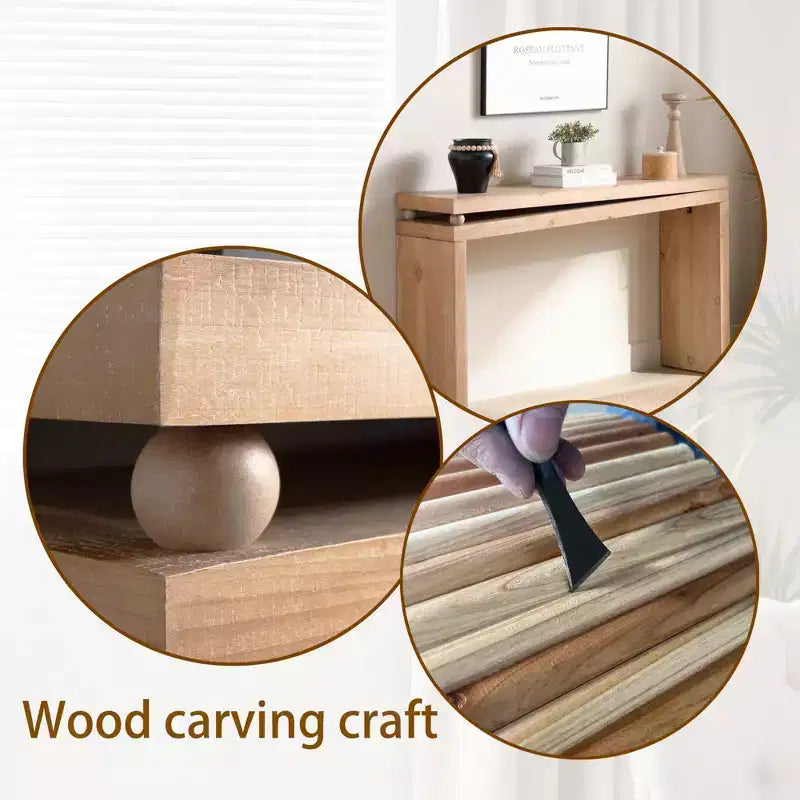 Consolle moderna, Tavolo elegante da ingresso con bordo decorativo perlato, Tavolo da corridoio per soggiorno, Ingresso
