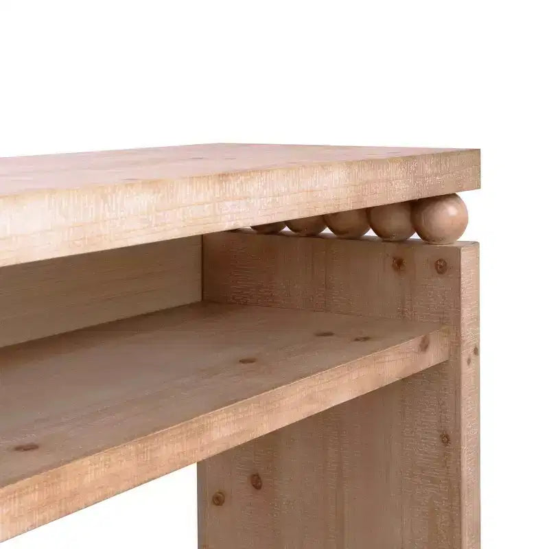 Consolle moderna, Tavolo elegante da ingresso con bordo decorativo perlato, Tavolo da corridoio per soggiorno, Ingresso