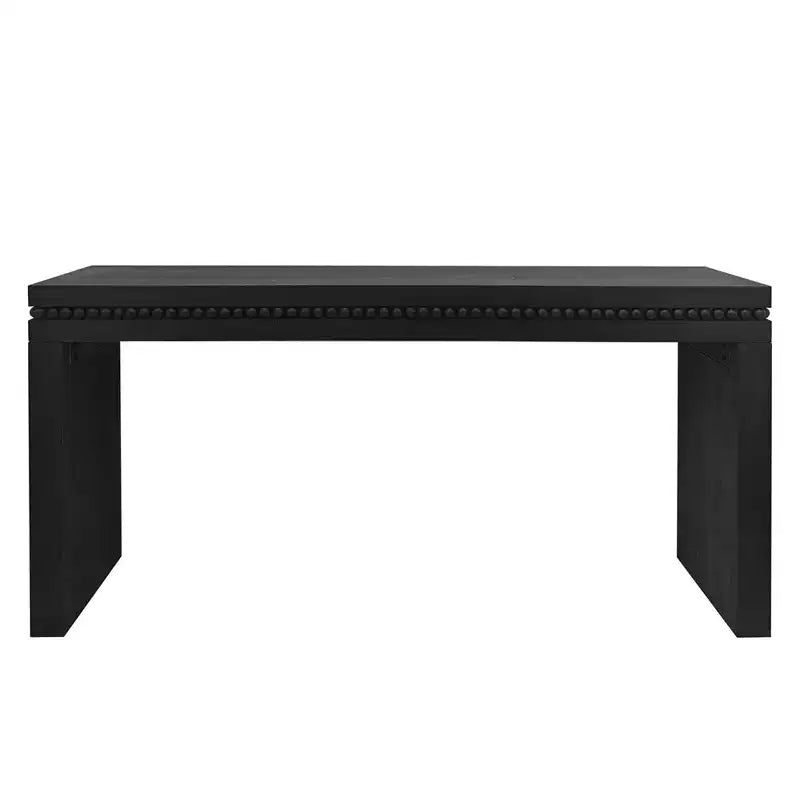 Consolle moderna, Tavolo elegante da ingresso con bordo decorativo perlato, Tavolo da corridoio per soggiorno, Ingresso
