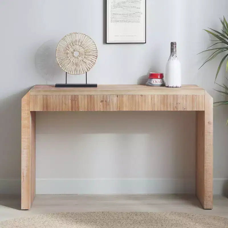 Consolle moderna, Tavolo elegante da ingresso con bordo decorativo perlato, Tavolo da corridoio per soggiorno, Ingresso