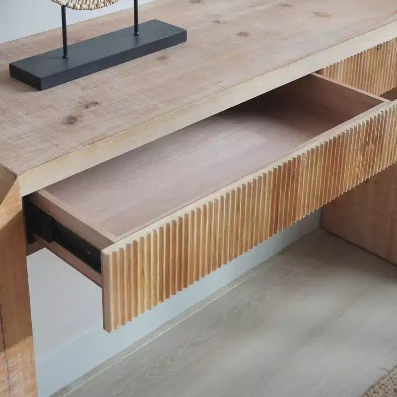 Consolle moderna, Tavolo elegante da ingresso con bordo decorativo perlato, Tavolo da corridoio per soggiorno, Ingresso