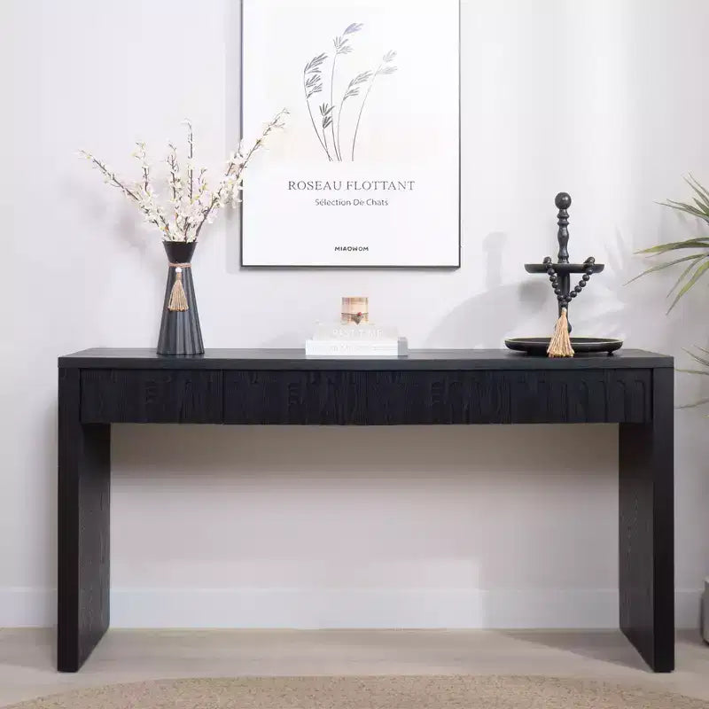 Consolle moderna, Tavolo elegante da ingresso con bordo decorativo perlato, Tavolo da corridoio per soggiorno, Ingresso