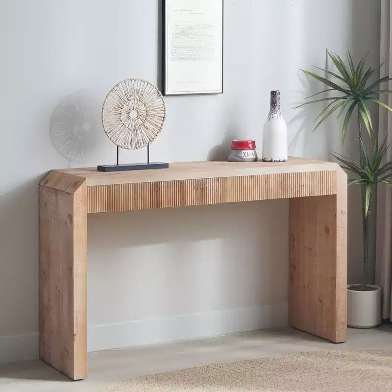 Consolle moderna, Tavolo elegante da ingresso con bordo decorativo perlato, Tavolo da corridoio per soggiorno, Ingresso